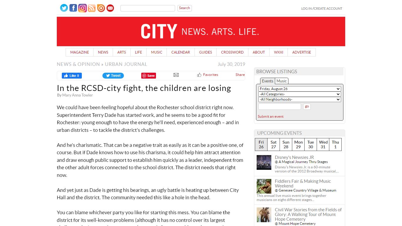 In the RCSD-city fight, the children are losing